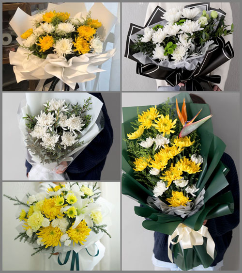 云南曲靖富源县竹园镇白事花束代送